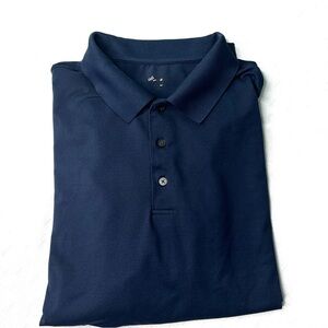 Walter Hagen DSG Polo Shirt Navy Blue Long Sleeve Stretch Polo Size XXL